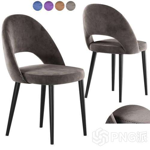 北欧单椅3D模型 - PNG派