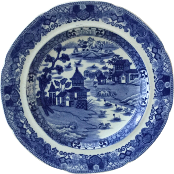 19世纪英国中国风蓝白瓷、青花瓷器 - PNG派