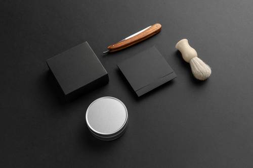 理发店品牌VI样机贴图PS模板 - PNG派