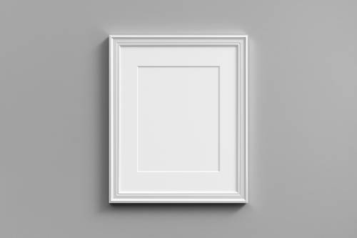 证书奖状装饰画框PS样机模板 - PNG派