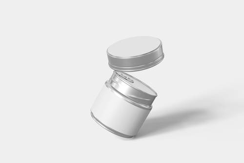 不锈钢小罐茶包装PS样机模板 - PNG派