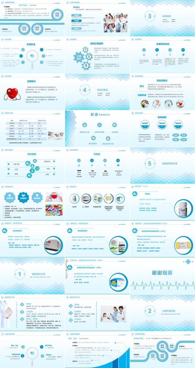 医疗综合护理PPT模板 - PNG派