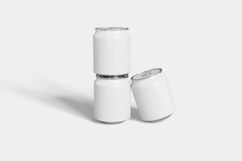 易拉罐饮料罐PS样机模板 - PNG派