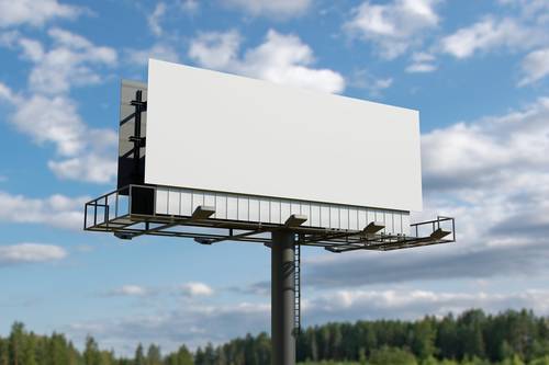 户外高炮广告牌PS样机模板 - PNG派