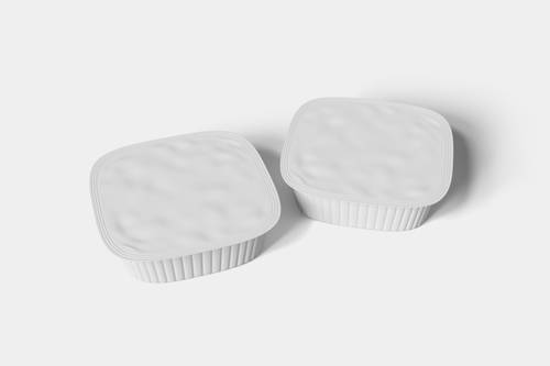 食品类塑封盒包装PS样机模板 - PNG派