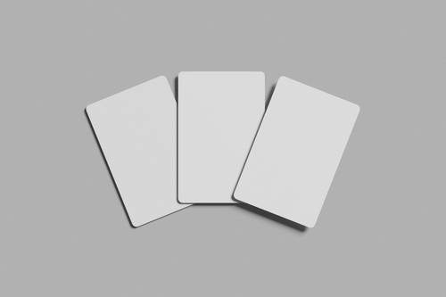 扑克牌、游戏卡牌PS样机模板 - PNG派