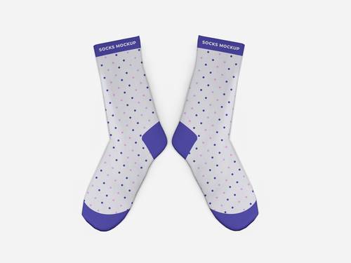 袜子展示效果PS样机模板 - PNG派