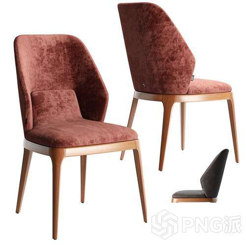 轻奢单椅3D模型 - PNG派