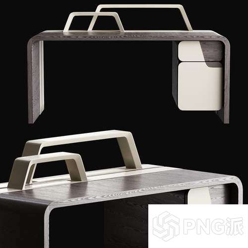 电脑椅办公桌书桌3D模型 - PNG派