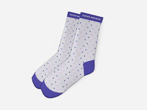 袜子展示效果PS样机模板 - PNG派