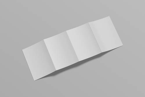 四折页PS样机模板 - PNG派