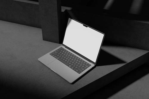 笔记本电脑PS样机模板 - PNG派
