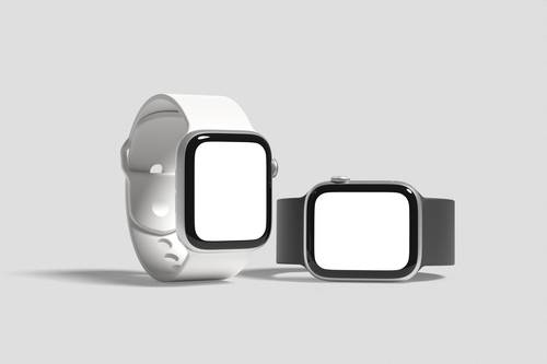 苹果智能手表PS样机模板 - PNG派