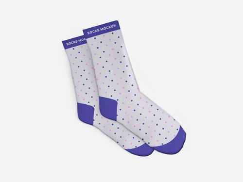 袜子展示效果PS样机模板 - PNG派