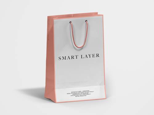 项链包装盒手提袋PS样机模板 - PNG派