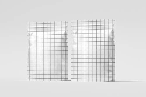 自封口站立式零食袋PS样机模板 - PNG派