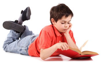 小孩子、儿童、正在读书的小男孩 - PNG派