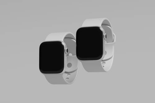 apple watch苹果智能手表PS样机模板 - PNG派