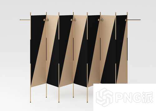 屏风3D模型 - PNG派