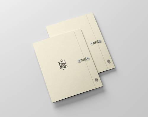 茶叶品牌办公文件袋PS样机模板 - PNG派
