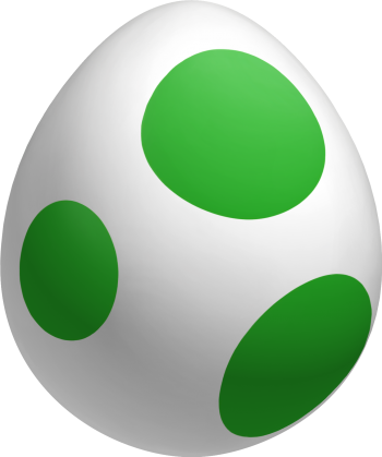 有绿色斑点的蛋 - PNG派