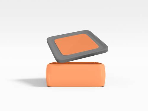 带盖塑料包装盒PS样机模板 - PNG派