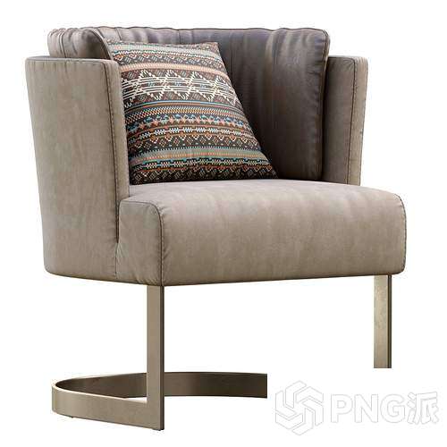 欧式单椅3D模型 - PNG派