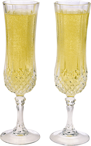高脚玻璃杯、香槟 - PNG派