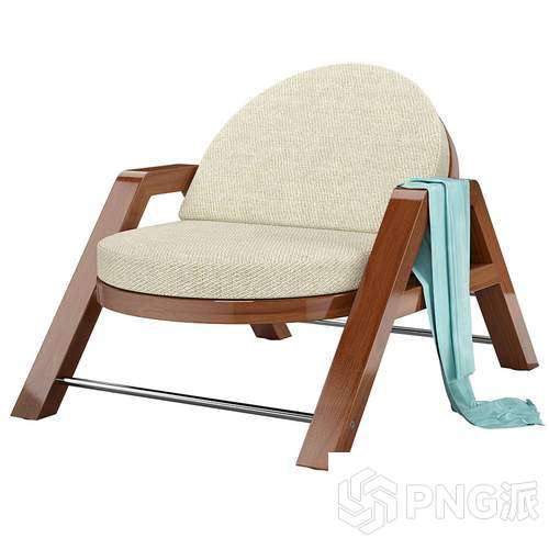单人沙发3D模型 - PNG派