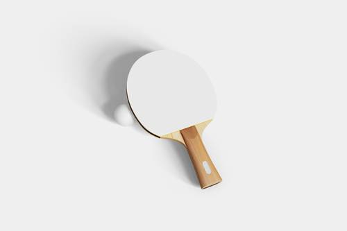 乒乓球拍PS样机模板 - PNG派