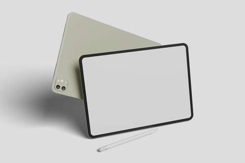 ipad pro平板电脑手写笔PS样机模板 - PNG派