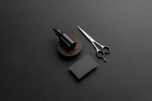 理发店品牌VI样机贴图PS模板 - PNG派