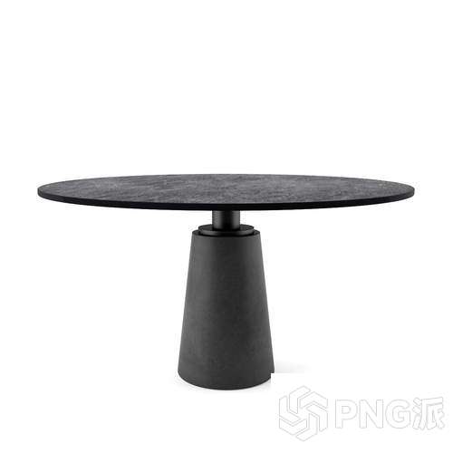 锥形底圆餐桌3D模型 - PNG派