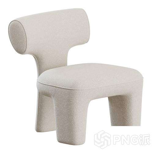 单人沙发3D模型 - PNG派