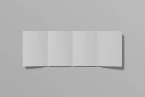 四折页PS样机模板 - PNG派