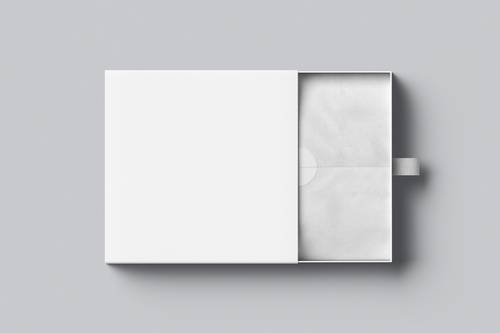 抽拉式礼品包装盒PS样机模板 - PNG派