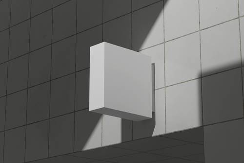 户外方形招牌导视牌PS样机模板 - PNG派