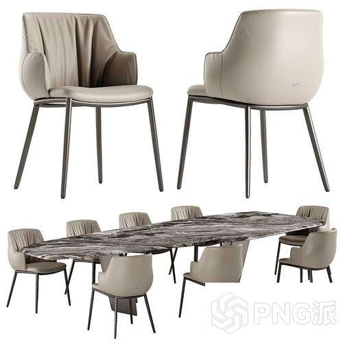 欧式单椅3D模型 - PNG派