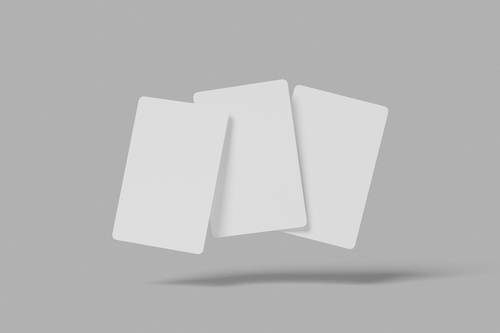 扑克牌、游戏卡牌PS样机模板 - PNG派