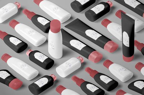 洗浴产品护肤品包装瓶合集PS样机模板 - PNG派