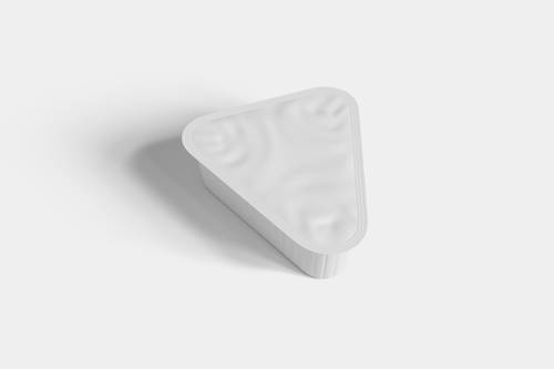 三角形酱料一次性包装盒PS样机模板 - PNG派