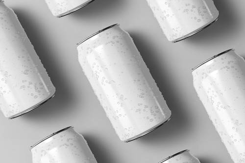 易拉罐包装PS样机模板 - PNG派