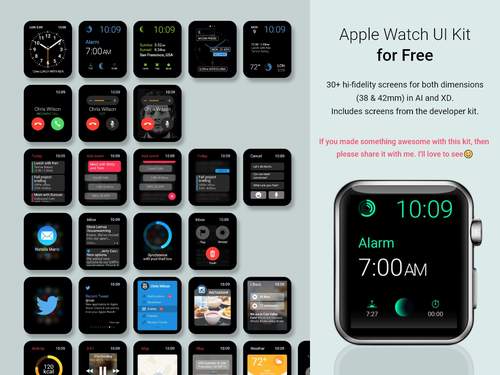 ⌚Apple Watch用户界面套件UI素材 - PNG派