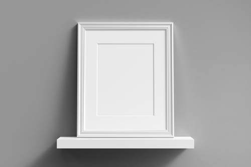 证书奖状装饰画框PS样机模板 - PNG派