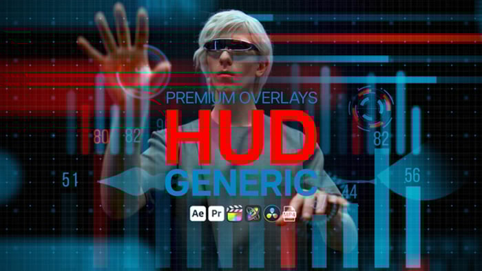 高级叠加HUD显示效果AE模板 - PNG派