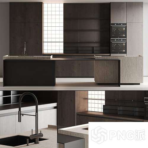 北欧橱柜3D模型 - PNG派