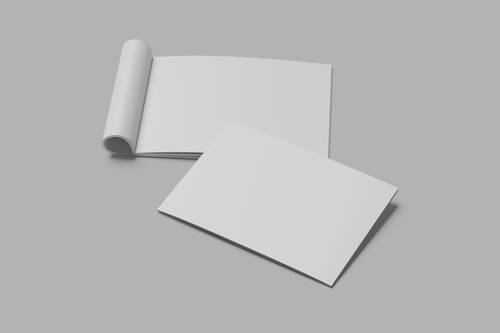 画册宣传册PS样机模板 - PNG派