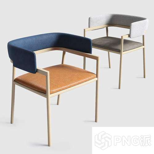 欧式单椅3D模型 - PNG派