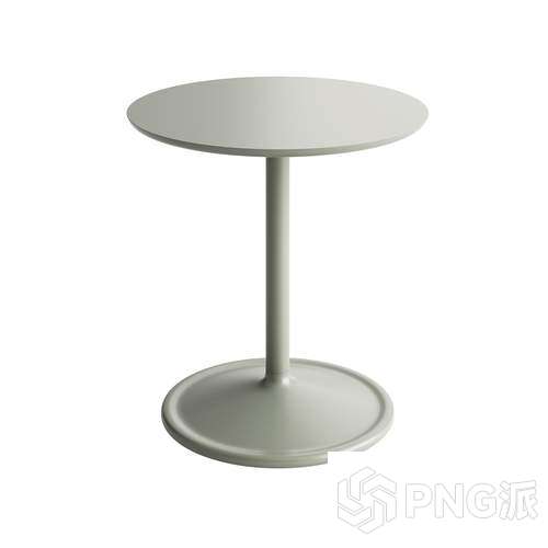 单柱圆盘边几3D模型 - PNG派