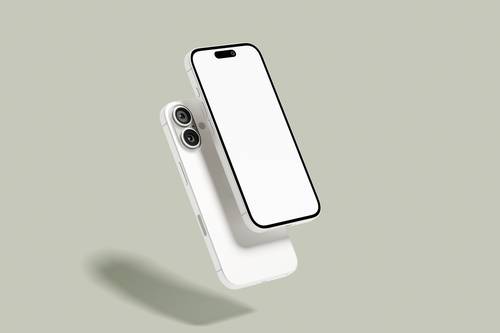 iPhone 16 Pro Max手机PS样机模板 - PNG派